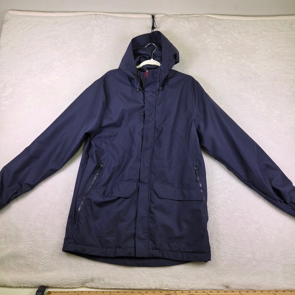 Champion C9 Mens 3-in-1 Systems Jacket Navy Blue Hooded Parka Size M